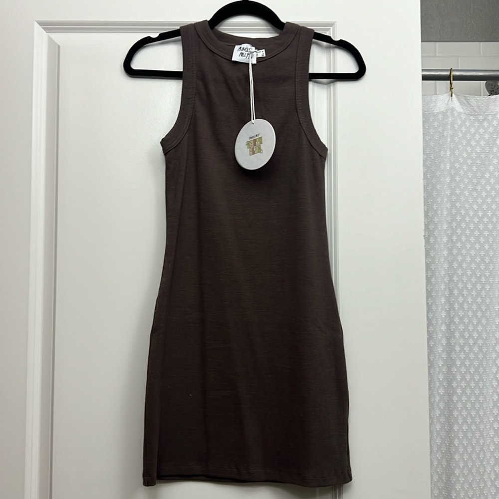 Brown bodycon dress from princess polly